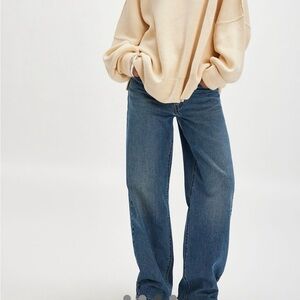 Cream Free People Easy Street Tunic - S